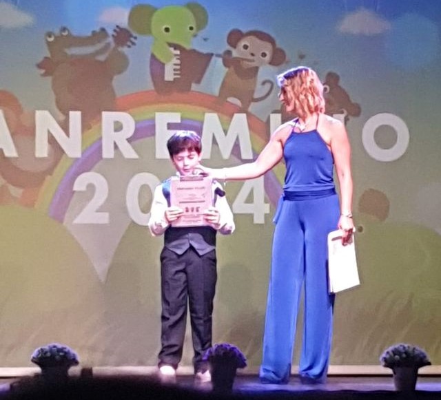 San Remino 2024 - Valentina Ambrosio assieme al giovane Edoardo Claps
