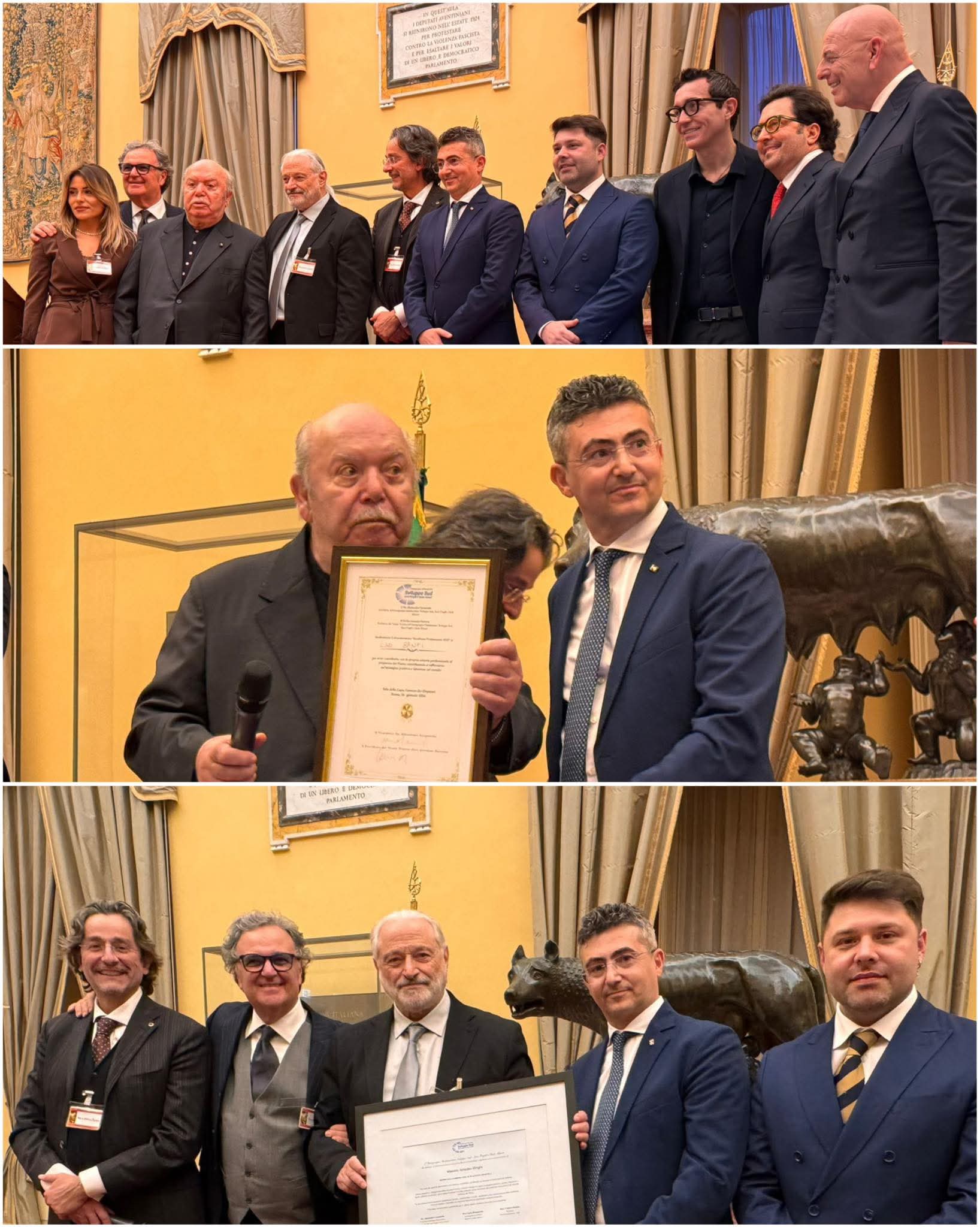 Amedeo Minghi premiato alla camera